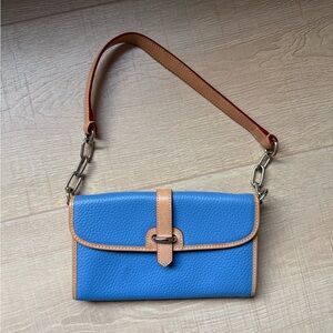 Dooney & Bourke Women’s Pebbled Leather Blue Mini Shoulder Purse